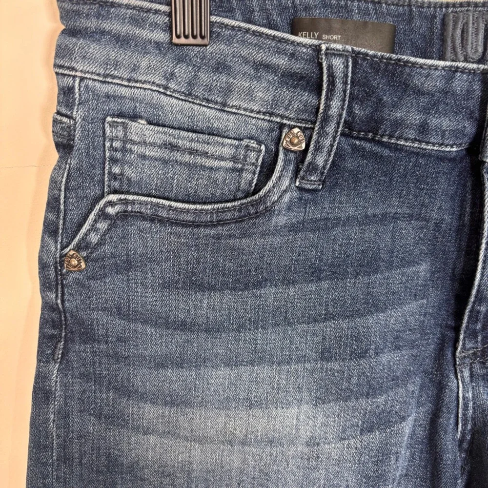 Kut From The Kloth Womens Denim Kelly Shorts Sz 8 Jean Cut Off 4